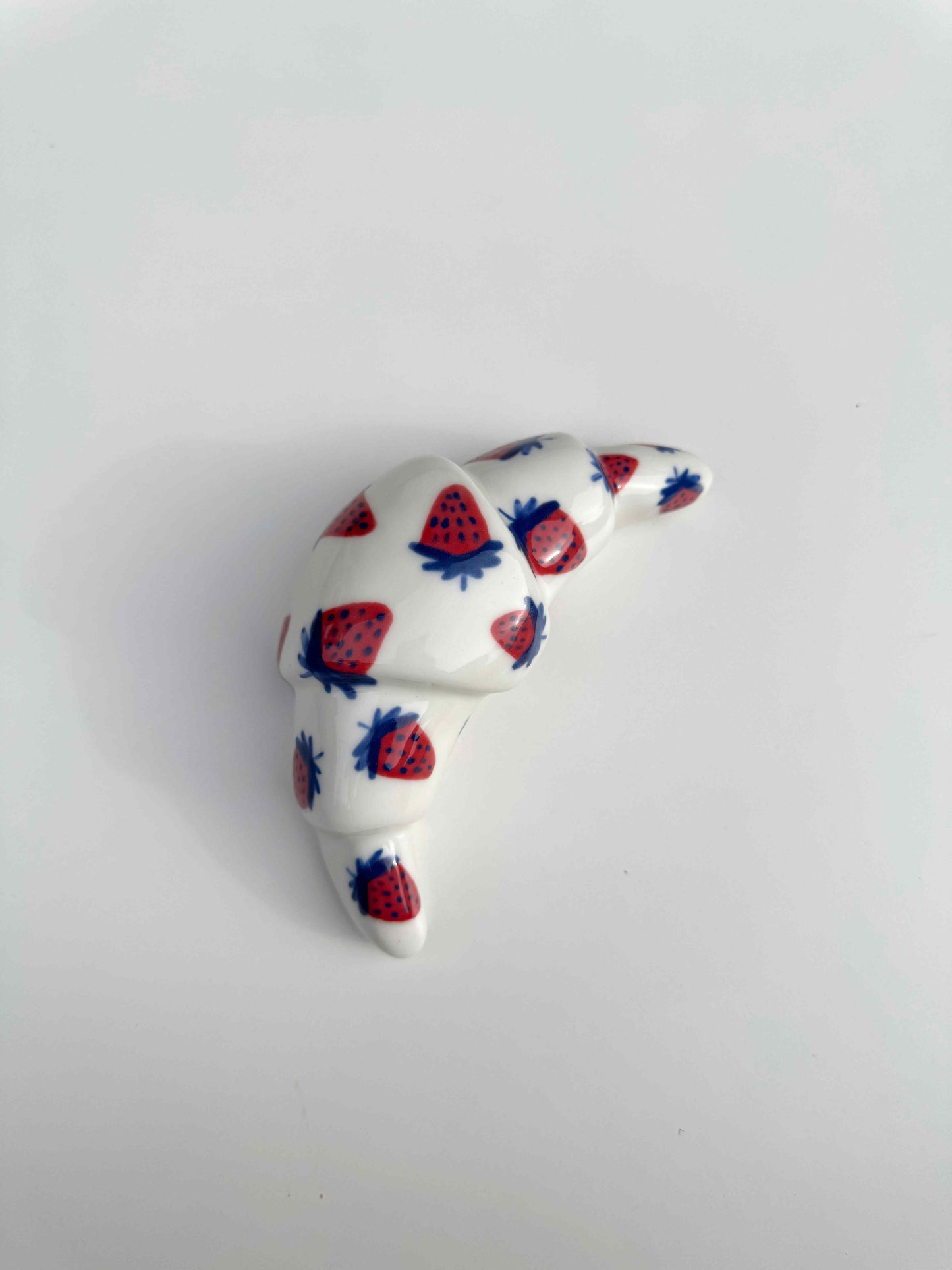Croissant en céramique - Fraises