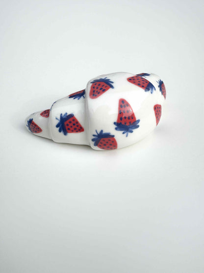 Croissant en céramique - Fraises