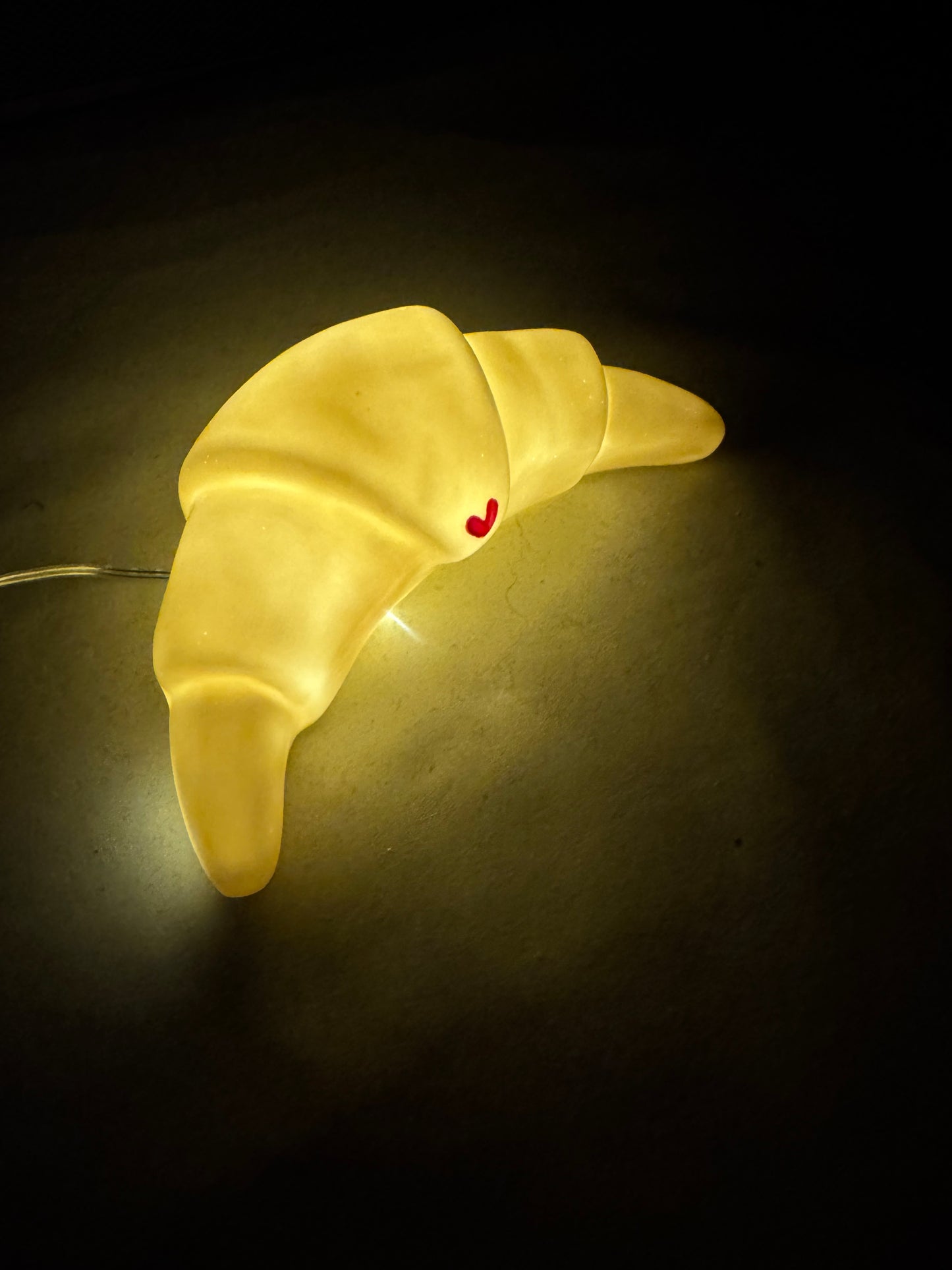 Croissant en céramique - Amour