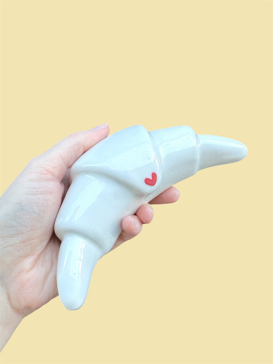 Croissant en céramique - Amour