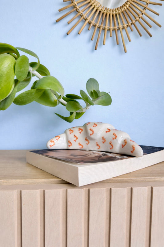 Croissant en céramique - Crevettes