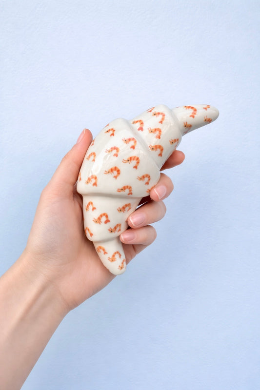 Croissant en céramique - Crevettes