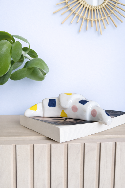 Croissant en céramique - Géométrique